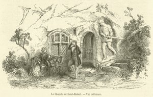 De kapel van Sint-Robert, buitenaanzicht door French School