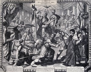 La Déroute des Jansenistes - satirische almanak gepubliceerd door de Jezuïeten door French School