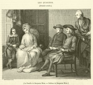 De Familie van Benjamin West door French School