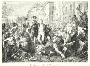 La Fayette op weg naar het stadhuis door French School