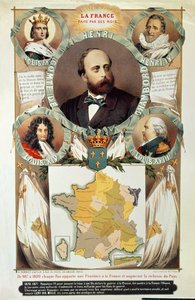 La France Faite par ses rois, Henri Charles Ferdinand Marie Dieudonne (1820-83) Graaf van Chambord, na 1870 door French School
