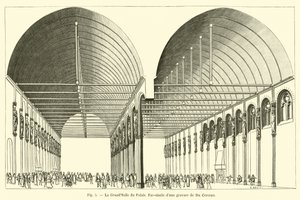 De Grote Zaal van het Paleis (facsimile) door French School