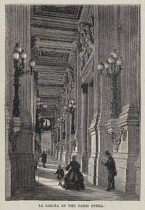 La Loggia van de Opera van Parijs door French School