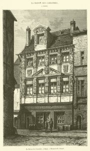 Het Huis van de Kariatiden, in Dijon door French School