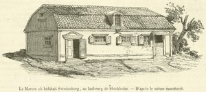Het huis waar Swedenborg woonde, in de buitenwijk van Stockholm