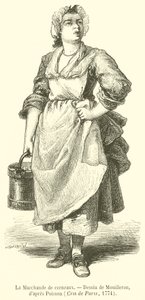 De walnotenverkoopster