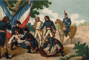 De dood van generaal Marceau (Francois-Severin Desgraviers Marceau) door French School