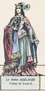 La Reine Adelaide, vrouw van Louis II door French School