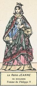 Koningin Jeanne van Boulogne, vrouw van Filips V