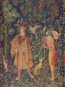 La Vie Seigneuriale - Vertrek voor de jacht, c.1500 door French School