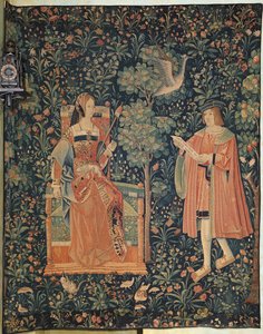 La Vie Seigneuriale: Lezen, Loire Werkplaats, ca. 1500 door French School