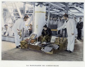 De koopman van eetwaren - in 