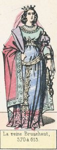 Koningin Brunehaut, 570 tot 613