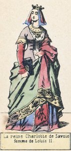 Koningin Charlotte van Savoye, vrouw van Lodewijk XI