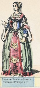 Koningin Claude van Frankrijk, vrouw van Francois I