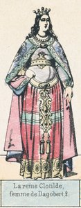 Koningin Clotilde, vrouw van Dagobert II door French School