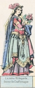 Koningin Hildegarde, vrouw van Karel de Grote