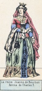 Koningin Jeanne van Bourbon, vrouw van Karel V