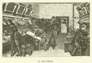 De graveerruimte door French School