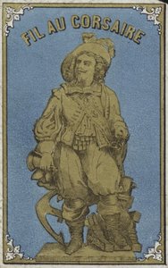 Etiket voor Corsairs garen door French School