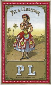 Label voor Indiaas draad door French School