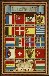 Label voor vlag draad