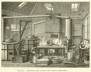 Laboratorium voor het koken van conserven door French School