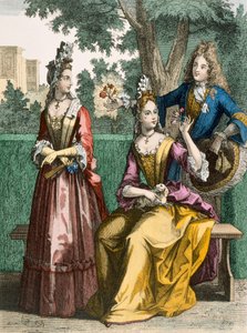 Formele Dagjurken van Dames, 1690 door French School