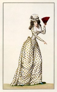 Damesjurk Etoile uit Journal de la Mode et du Gout, 1791 door French School