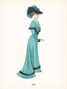 Damesmode, 1907 door French School