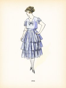 Damesmode, 1916