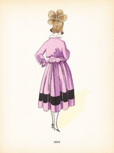 Damesmode, 1916 door French School