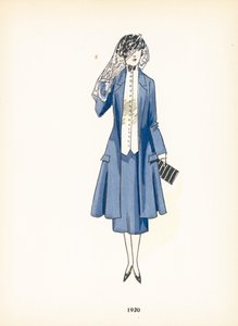 Damesmode, 1920 door French School