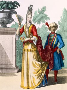 Dame in zomerjurk, c.1690-1700