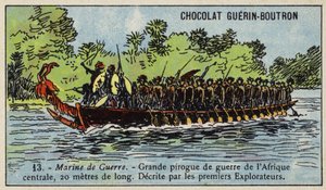 Grote Centraal-Afrikaanse oorlogskano door French School