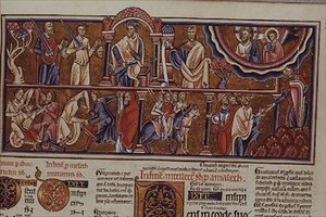 Lat 8846 f.2 Scène van een bloedbad, uit de Hebraica Romana Gallica