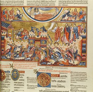 Beleg op een stad, uit de Hebraica Romana Gallica door French School