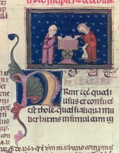 De schuldenaar, uit Coutumes de Toulouse, 1296 door French School