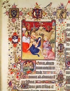 De Graflegging van Christus, uit de Grandes Heures de Duc de Berry, 1409 door French School