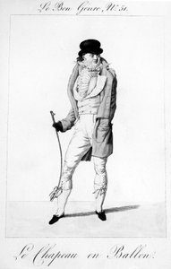 Le Bon Genre - Le Chapeau en Ballen, uitgegeven door Pierre La Mesangere, 1812-1813
