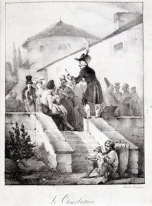 De Charlatan (verkoper van wonderproducten) door French School