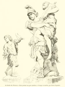 De Tuinen van de Tuilerieën, Aeneas draagt zijn vader Anchises