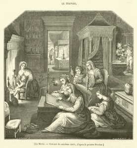 De ochtend (gravure) door French School