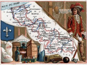 Le Nord (59), Nord Pas De Calais, Frankrijk. Portret van Jean Bart (Jan Bart of Jan Baert) door French School