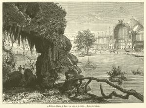 Het Paleis van Champ de Mars, gezien vanuit de grot