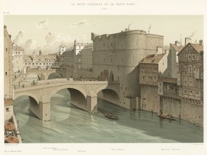 Het Kleine Kasteel en de Kleine Brug, 1780 door French School