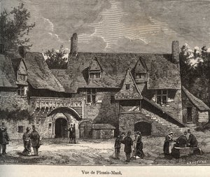 Le Plessis Mace - Maine-et-Loire, regio Pays de la Loire - gravure in 