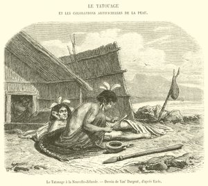 De tatoeage in Nieuw-Zeeland door French School