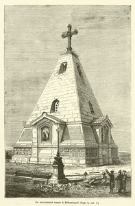 Het Russische monument in Sebastopol door French School