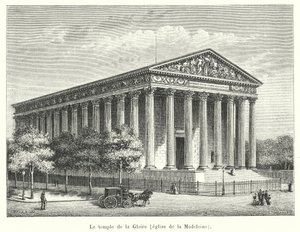 Le temple de la Gloire, kerk van de Madeleine door French School